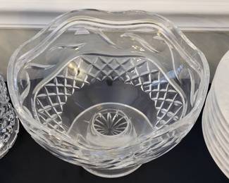 Large Waterford crystal pedestal bowl with box