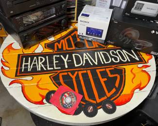 Harley Davidson workbench for man cave  in nearby Holland Massachusetts this Sunday June 2 from 9am-1pm