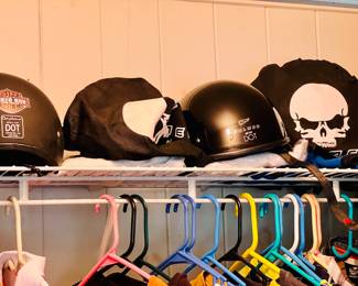 Harley Davidson motorcycle helmets and Police Helmets in nearby Holland Massachusetts this Sunday June 2 from 9am-1pm