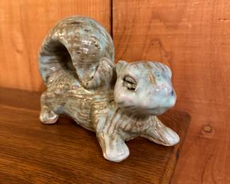 Peters Pottery Jade Squirrel 