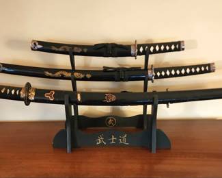 JAPANESE SWORDS WITH STAND