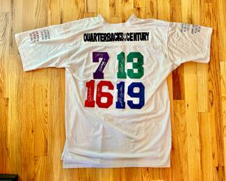 Signed Quarterbacks Of The Century Jersey - Joe Montana, Dan Marino, John Elway, Johnny Unitas