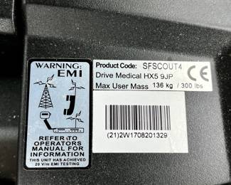 Drive Medical Scout Compact Travel Power Scooter - 4 Wheel