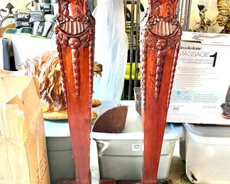 Art Nouveau Timber Pedestals