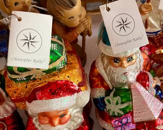 Christopher Radko Christmas Ornaments.
