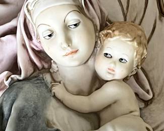 Madonna and Jesus Porcelain Mount by Giuseppe Armani