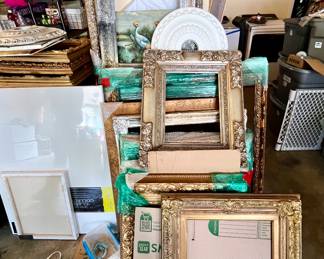 Large Variety of Antique Picture Frames