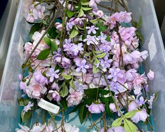 Bins and Bins of Christmas Decor and Crafting Supplies