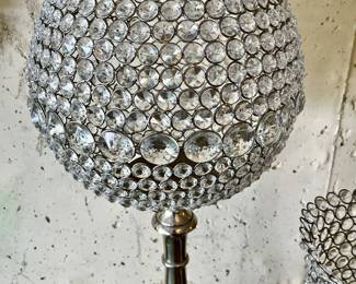 Crystal candelabra tall candlestick light lamps