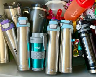 Insulated Contigo and Stanley Travel Tumblers