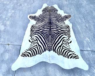 Zebra Print Rug