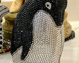 Austrian Crystal Clutch Bag - Penguin