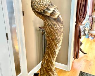 Vintage ArtMax Peacock Floor Lamp