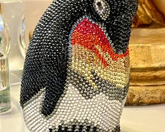 Austrian Crystal Clutch Bag - Penguin
