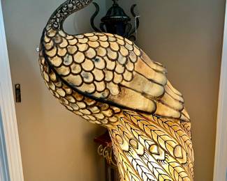 ArtMax Life size peacock floor lamp