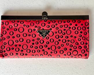 Prada Red Clutch Purse