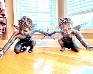 Bronze Cherub Sculptures