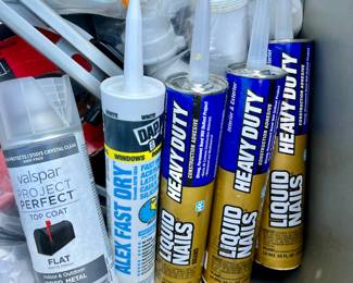Painting Supplies, Liquid Nails and Caulking