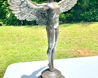 Adolph Alexander Weinman Bronze Winged Sculpture "Rising Day"