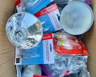 Variety of light bulbs and lighting