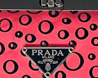 Prada Red Clutch Purse