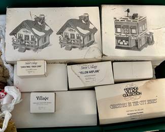 Dept 56 Snow Village houses and accessories in original boxes