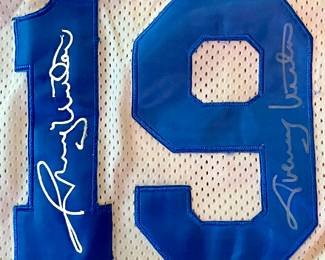 Signed Quarterbacks Of The Century Jersey - Joe Montana, Dan Marino, John Elway, Johnny Unitas