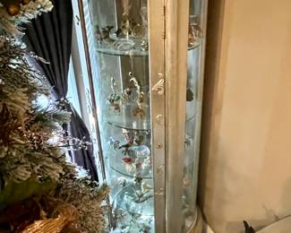 Silver Leaf Curio Cabinet