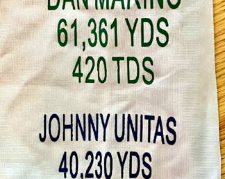Signed Quarterbacks Of The Century Jersey - Joe Montana, Dan Marino, John Elway, Johnny Unitas