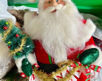 Bins and Bins of Christmas Decor and Crafting Supplies