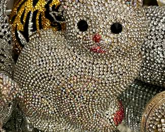 Austrian Crystal clutch purses in the form of your favorite animal.