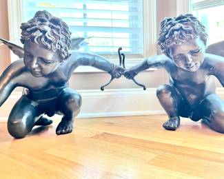 Bronze Cherub Sculptures
