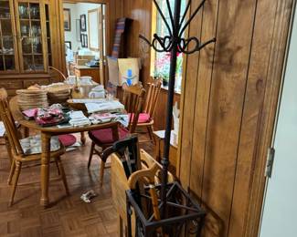 Wrought iron coat tree/umbrella stand