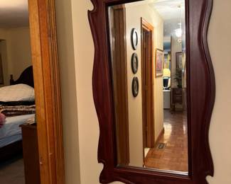 wooden mirror