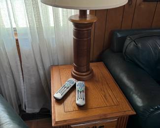 Wooden lamps/side tables