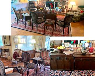 Leather Trunks, chairs, room decor, etc