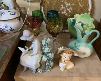 Some of the fancy items, oak butcher block