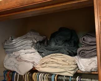 sheets and towels