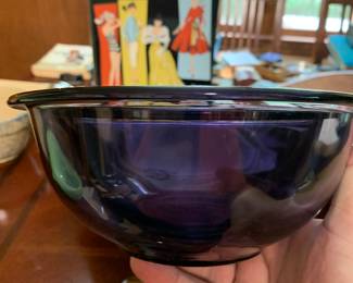 Purple Pyrex bowls