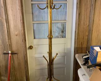 Brass coat rack