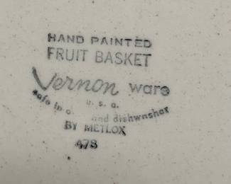 Large set of Metlox Fruit Basket