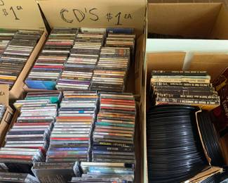 CDs and 45s