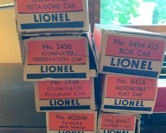 Lionel Trains, in the box