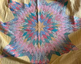 Another view of the Lone Star quilt