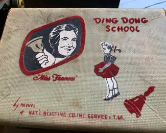 Miss Frances Ding Dong School mini suitcase/tote The Nursery School of the Air NBC, 1953 