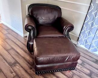 Leather Chair ottoman 