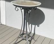 Bird Bath W/ Plastic Bowl P9
