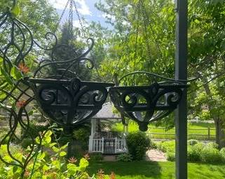 Pair Of Hanging Patio Fixtures P5
