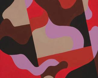 102
Ray Donarski
1935-1996
"Beauregard II," 1973
Acrylic on canvas
Signed, titled, dated, and inscribed, verso: Ray Donarski / No 800
21" H x 21" W
Estimate: $800 - $1,200