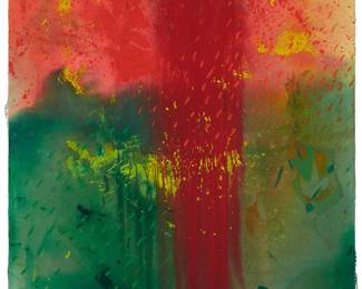 104
Vladimir Cora
b. 1951
"Senorita Bajo La Lluvia," 1985
Acrylic on canvas
Signed and dated upper right: Vladimir Cora; signed again and titled, verso; titled and dated again in blue pen on a gallery label affixed to the stretcher
58.5" H x 47" W
Estimate: $2,000 - $3,000